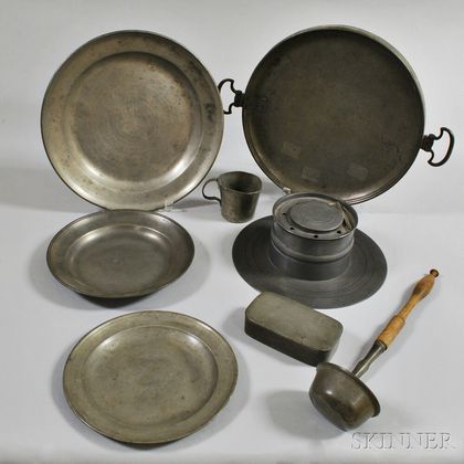 Eight Pieces of Pewter