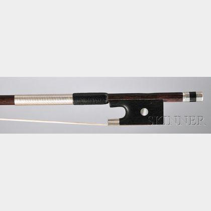 French Silver-mounted Violin Bow, Jean Joseph Martin
