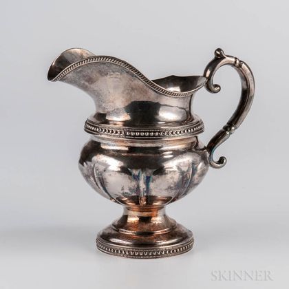 Gale & Mosely Coin Silver Creamer