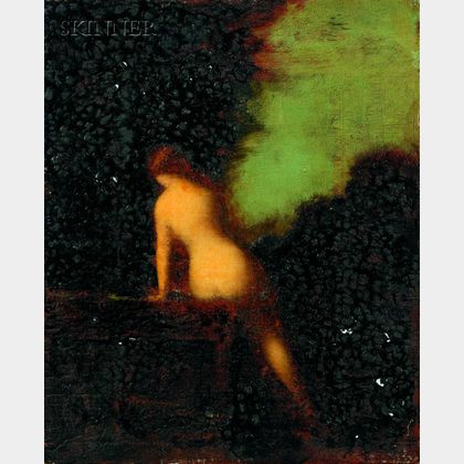 Attributed to Jean Jacques Henner (French, 1829-1905) Nude