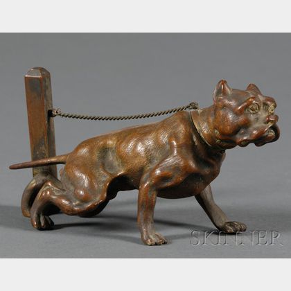 Small Bronze Figure of a Bulldog