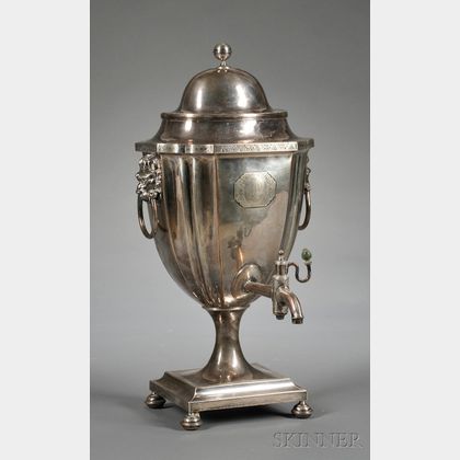 English Regency Silver-plated Hot Water Kettle