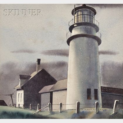 Sandor Bernath (American, 1892-1984) Lighthouse
