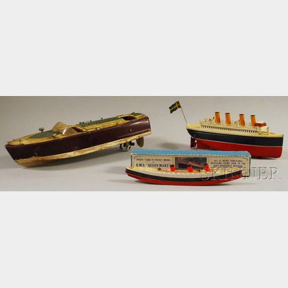 Three Toy Boats