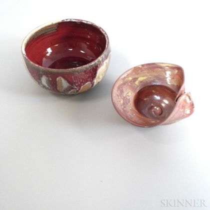 Two Makoto Yabe (1947-2005) Studio Pottery Pieces