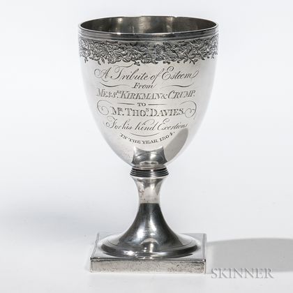 George III Sterling Silver Presentation Goblet