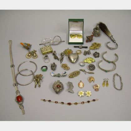 Approximately Forty Victorian and Later Jewelry Items