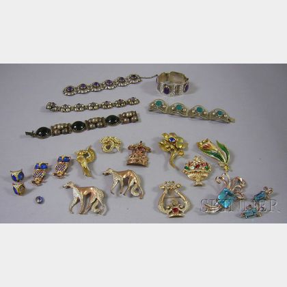Group of Sterling and Costume Jewelry