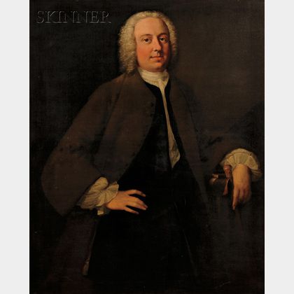 School of Thomas Hudson (British, 1701-1779) Portrait of a Gentleman, probably John Porter
