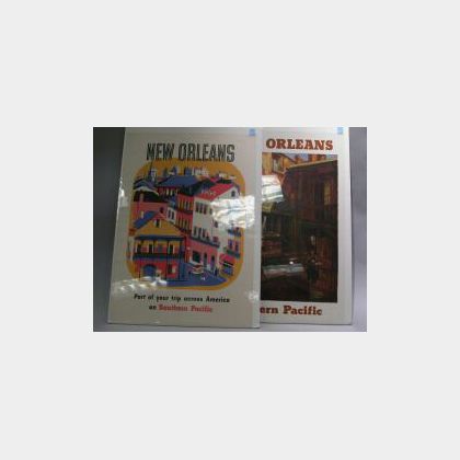 Two Southern Pacific Railroad Posters of New Orleans