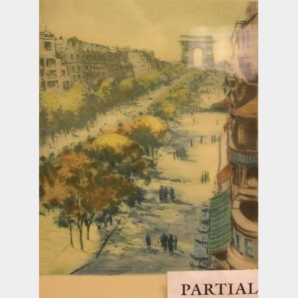 Two Framed Prints Depicting Paris