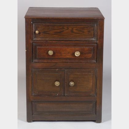 Jacobean-style Oak Side Cabinet
