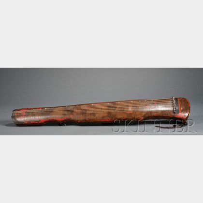 Lacquered Wood Qin