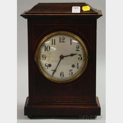 New Haven Mahogany English Market Mantel Clock