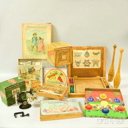 Group of Children's Toys and Games