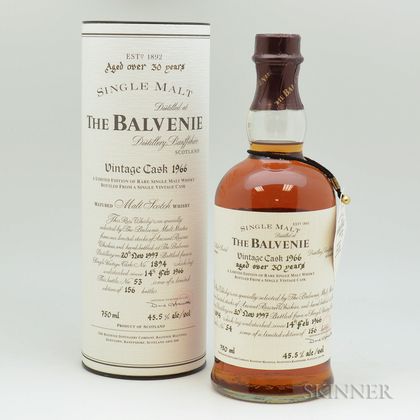 Balvenie Single Barrel 30 Years Old 1966, 1 750ml bottle (ot) 