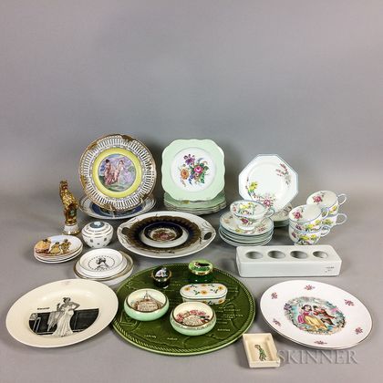 Approximately Forty-six Pieces of Mostly English Ceramic Tableware