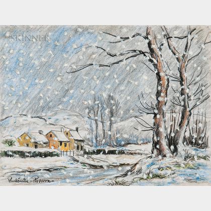 Paul-Émile Pissarro (French, 1884-1972) Country Snowfall