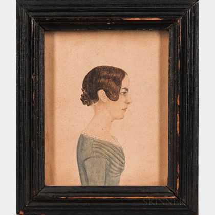Rufus Porter (Connecticut/Massachusetts, 1792-1884) Portrait of Polly Giles