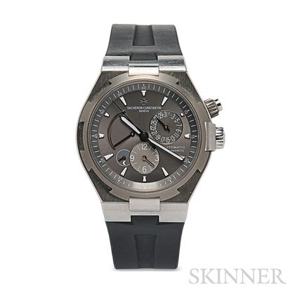 Gentleman's Stainless Steel "Overseas Dual Time" Wristwatch, Vacheron Constantin