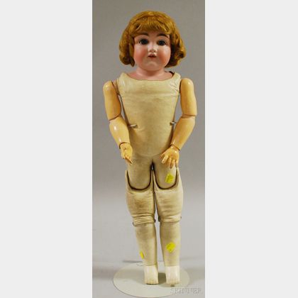 Kestner Bisque Shoulderhead Doll with Kid Body