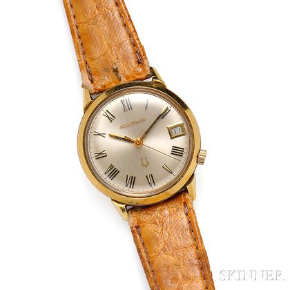18kt Gold "Accutron" Wristwatch, Bulova