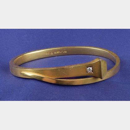 Edwardian 14kt Gold and Diamond Bracelet