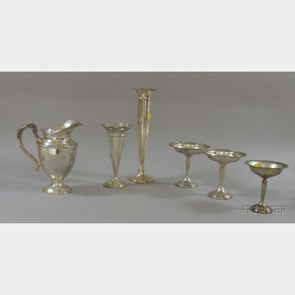 Six Sterling Table and Serving Pieces