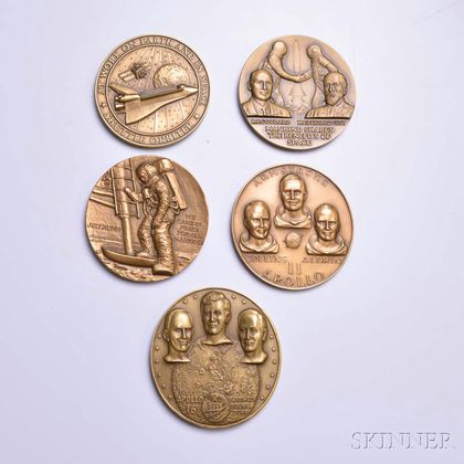 Ten Space-related Bronze Medals