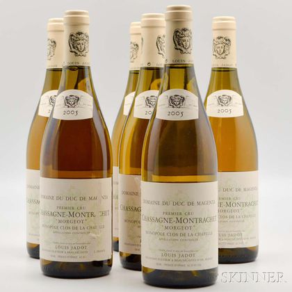Jadot Domaine de Duc de Magenta Chassagne Montrachet Morgeot Monopole Clos de la Chappelle 2005, 10 bottles 