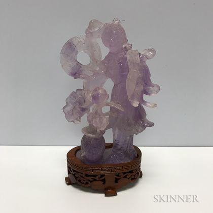 Amethyst Carving of Guanyin