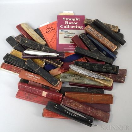Collection of Approximately Forty-seven Straight Razors