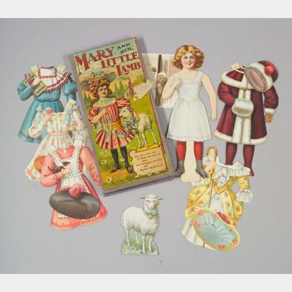 Boxed "Mary and Her Little Lamb" Paper Doll