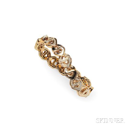 18kt Gold and Diamond Bracelet, Marina B.