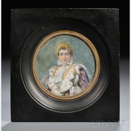 Miniature Portrait on Ivory of Napoleon