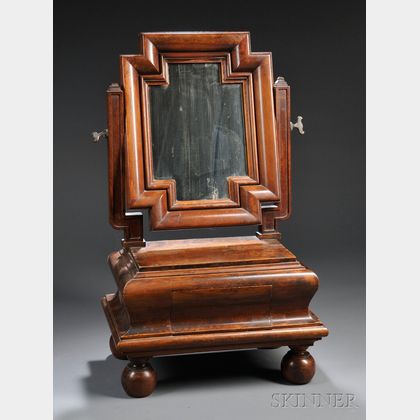 Provincial Walnut Dressing Table Mirror
