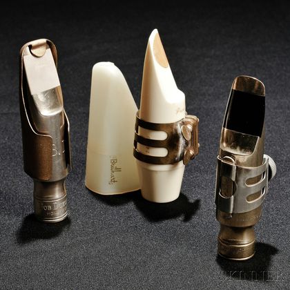 Three Vintage Tenor Saxophone Mouthpieces
