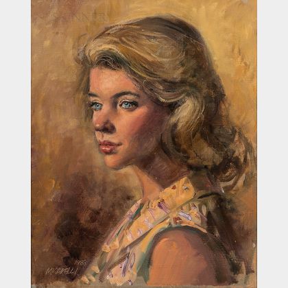 Clemente Micarelli (American, 1929-2008) Portrait of a Lady