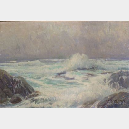 Georg Burmester (German, 1864-1936) Coastal View