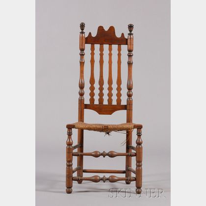 Maple and Ash Bannister-back Side Chair
