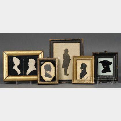 Five Framed Silhouettes