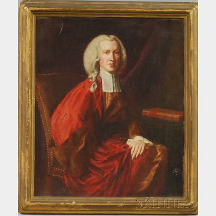 Mary Brewster Hazelton Oil on Canvas Portrait of Judge Martin Howard After Copley