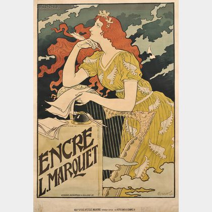 Eugène Grasset (French, 1841-1917) Encre L. Marquet