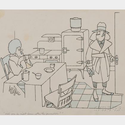 New Yorker Cartoon, George Price (1901-1995) Original Artwork