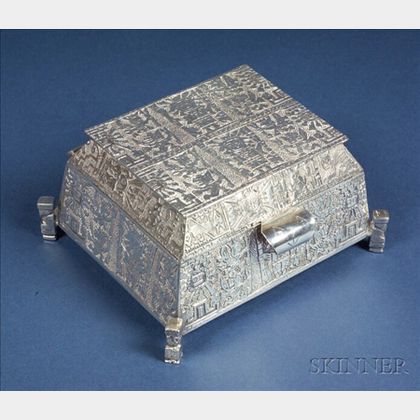 Peruvian .900 Silver Jewel Box