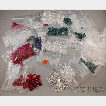 Group of Unmounted Simulated Gemstones