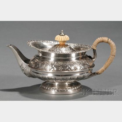 George IV Silver Tete-a-Tete Teapot