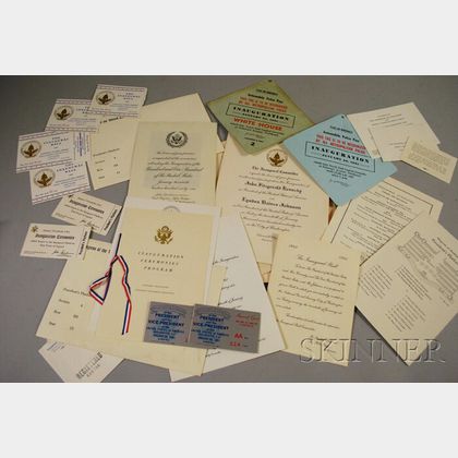 Collection of 1961 John F. Kennedy U.S. Presidential Inauguration and Related Memorabilia