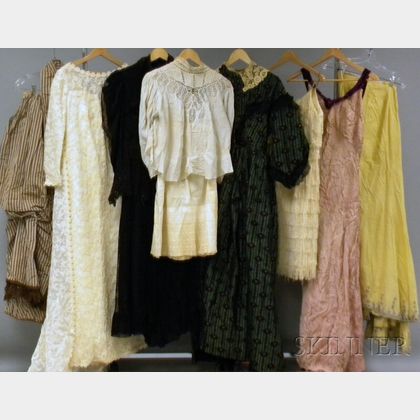 Box of Antique and Vintage Clothing