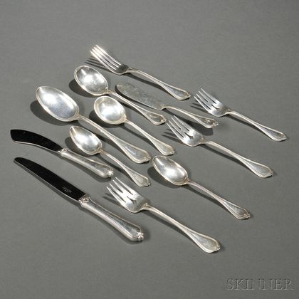 Assembled Towle Old Newbury Sterling Silver Flatware Service